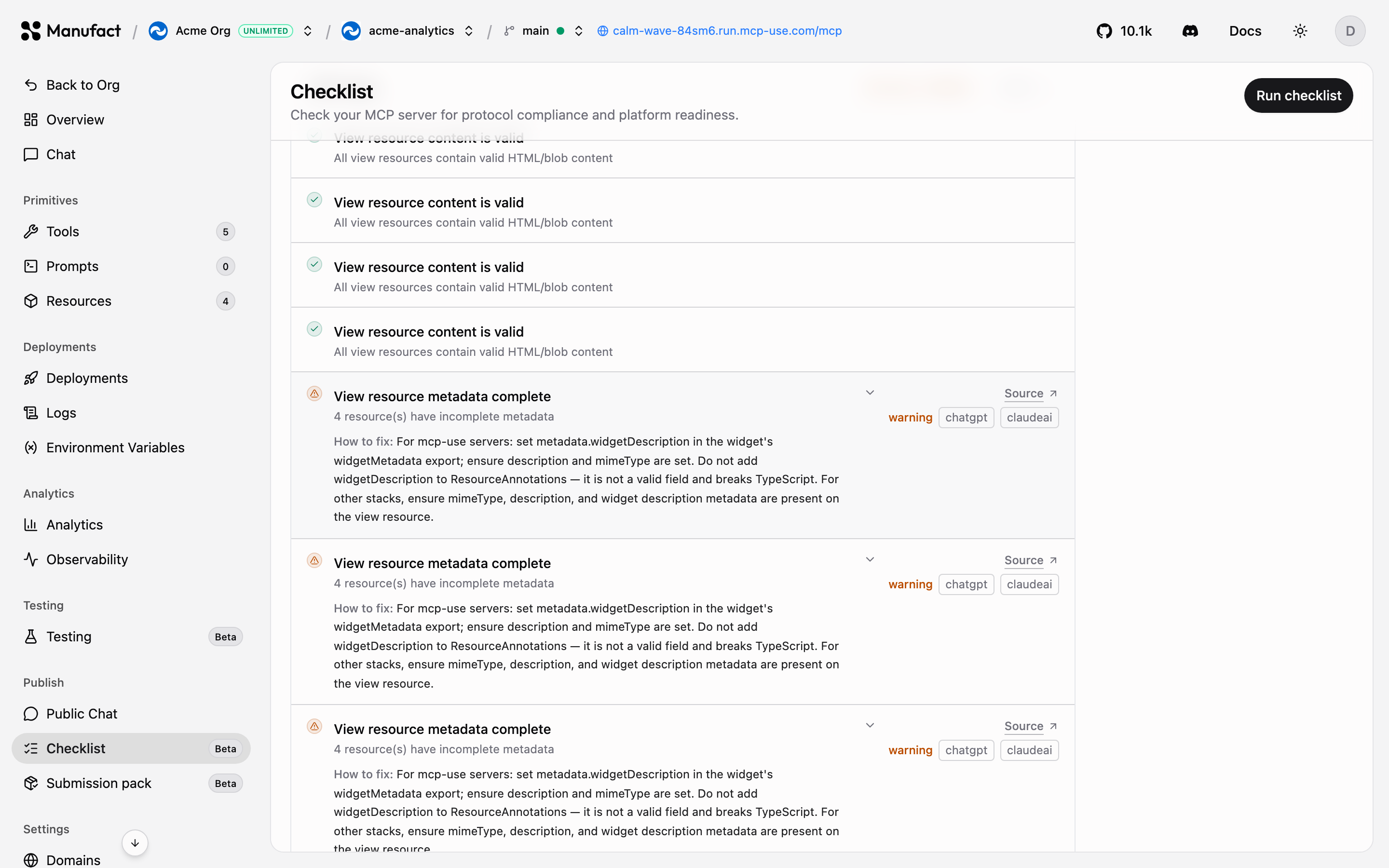 Copy fix prompt and Auto fix actions